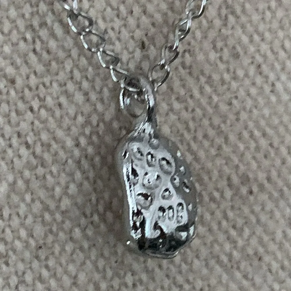 Whimsical Egg in a Nest Pendant Necklace - Silver Tone with Faux Pearl